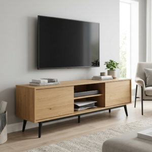 Media Console with Sliding Doors OEM