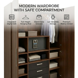 Wardrobe with Safe Compartment OEM
